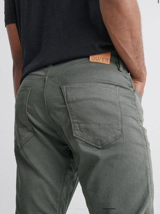 DU/ER Other - DU/ER N2X Relaxed Taper Pants Mens 34x32 Gull Gray Stretch Performance Chino